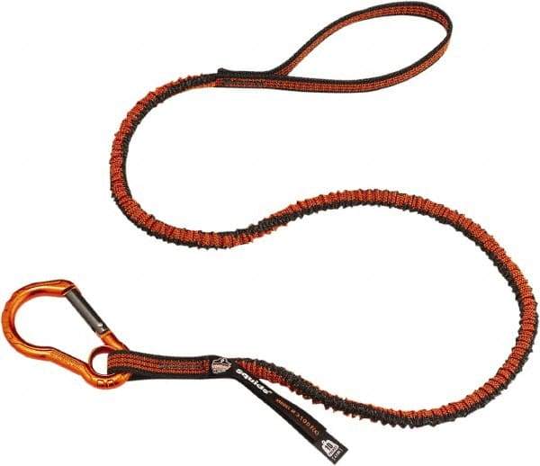 Ergodyne - 38" Tool Lanyard - Carabiner Connection, 60" Extended Length, Gray - Caliber Tooling