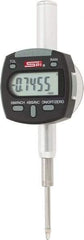 SPI - 0 to 1/2" Range, 0.0005" Graduation, Electronic Drop Indicator - Flat & Lug Back, Accurate to 0.0008", Inch & Metric System, Digital Display - Caliber Tooling