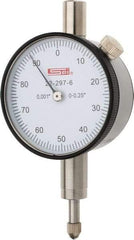 SPI - 1/4" Range, 0-100 Dial Reading, 0.001" Graduation Dial Drop Indicator - 1.61" Dial, 0.1" Range per Revolution, 0.001" Accuracy, Includes NIST Traceability Certification - Caliber Tooling