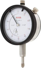 SPI - 1/4" Range, 0-100 Dial Reading, 0.001" Graduation Dial Drop Indicator - 2.2" Dial, 0.1" Range per Revolution, 0.002" Accuracy, Revolution Counter, Includes NIST Traceability Certification - Caliber Tooling