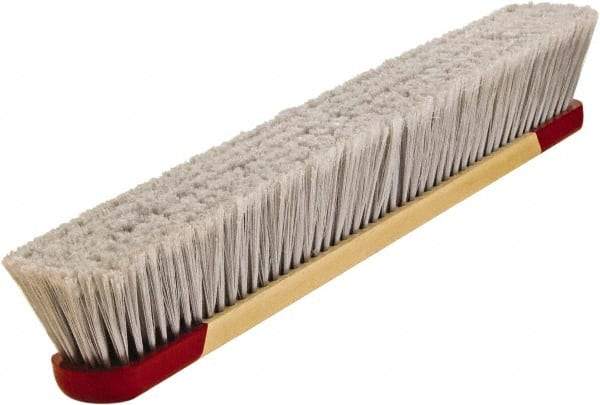 Harper Brush - 24" Smooth Surface Synthetic Push Broom - 3" Bristle Length, Plastic Block, Bolt-On Handle Connection, Handle Included - Caliber Tooling