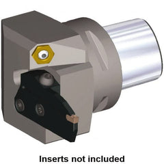 Kennametal - System Size PSC50, Left Hand Cut, 55.5mm Max Depth of Cut, 22mm Max Width of Cut, Modular Cutoff Cutting Unit Head - Beyond Evolution Blades Insert Style, 2.185" Head Length, 0.866" Center to Cutting Edge, Series Beyond Evolution - Caliber Tooling