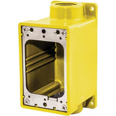 Hubbell Wiring Device-Kellems - Electrical Outlet Boxes & Switch Boxes Enclosure Type: Device Box Enclosure Shape: Rectangle - Caliber Tooling