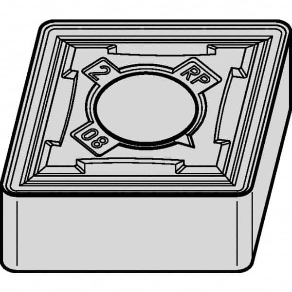 Kennametal - CNMG544 RP Grade KCPK05 Carbide Turning Insert - Al2O3 Finish, 80° Diamond, 5/8" Inscr Circle, 1/4" Thick, 1/16" Corner Radius - Caliber Tooling