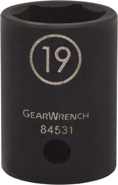 GearWrench - 1/2" Drive 23mm Standard Impact Socket - 6 Points - Caliber Tooling