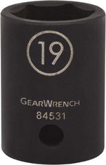 GearWrench - 1/2" Drive 31mm Standard Impact Socket - 6 Points - Caliber Tooling