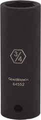 GearWrench - 1/2" Drive 1-1/16" Deep Impact Socket - 6 Points - Caliber Tooling