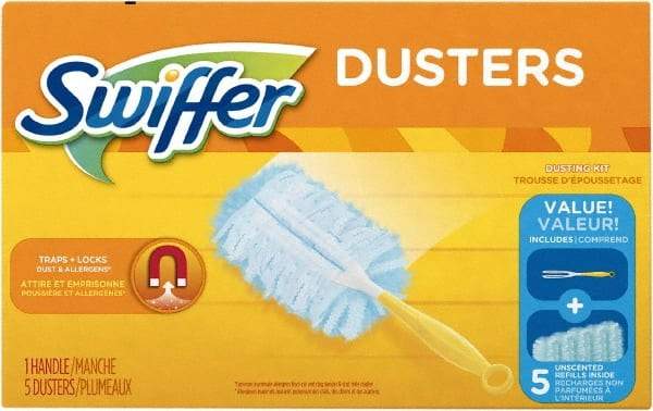 Swiffer - 6" Long Fiber Duster - 13" OAL, Light Blue - Caliber Tooling