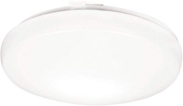 Lithonia Lighting - 16 Watt, 1,100 Lumen, Stem Mounted, LED Lamp Wraparound Light Fixture - 121 Volt, White - Caliber Tooling