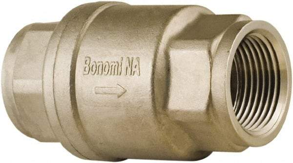 BONOMI - 1" Stainless Steel Check Valve - Spring Check, NPT, 800 WOG - Caliber Tooling