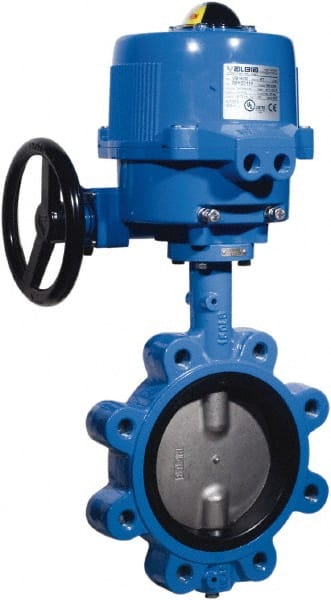 BONOMI - Actuated Butterfly Valves; Pipe Size: 2-1/2 (Inch); Actuator Type: Electric ; Style: Lug ; Material: Ductile Iron ; WOG Rating (psi): 200 ; Seat Material: EDPM - Exact Industrial Supply