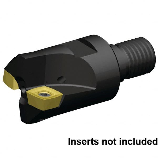 Kennametal - 32mm Cut Diam, 2.5mm Max Depth, M16 29mm Shank Diam, Modular Connection Indexable High-Feed End Mill - Screw Holding Method, XD..120508 Insert, 7792VXD12 Toolholder, Through Coolant - Caliber Tooling