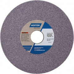 Norton - 7" Diam x 1-1/4" Hole x 1/2" Thick, J Hardness, 60 Grit Surface Grinding Wheel - Aluminum Oxide, Type 1, Medium Grade, Vitrified Bond - Caliber Tooling