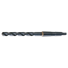 1/8 RHS / RHC HSS 118 Degree Radial Point General Purpose Taper Shank Drill - Steam Oxide - Exact Industrial Supply