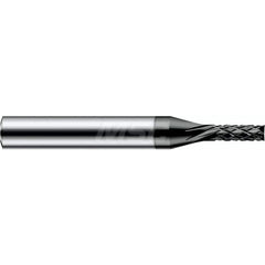 Harvey Tool - 1/8" Diam, 3/8" LOC, 1/8" Shank Diam, 8-Flute End Mill-End Diamond-Pattern Router Bit - Exact Industrial Supply