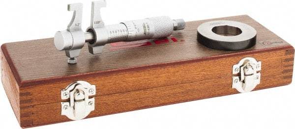 SPI - 1 to 2", Mechanical Inside Micrometer - 0.001" Graduation, 0.0002" Accuracy, Ratchet Stop Thimble - Caliber Tooling