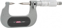 SPI - 1 Inch, Ratchet Stop, Mechanical Point Micrometer - Accurate up to 0.0001 Inch, 30° Point Angle - Caliber Tooling