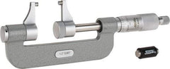 SPI - 1 to 2" Range, 0.001" Graduation, Mechanical Outside Micrometer - Ratchet Stop Thimble, Accurate to 0.00025" - Caliber Tooling