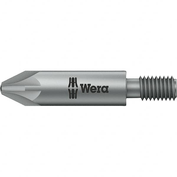 Wera - 5mm Drive, #2 Pozidriv Screwdriver Bit - 1-3/8" OAL - Caliber Tooling