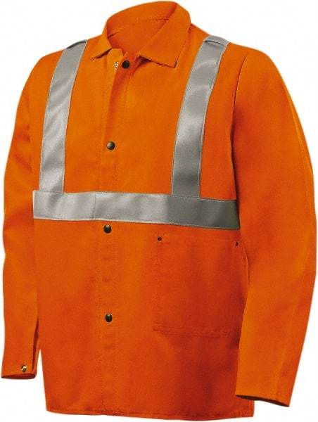 Steiner - Size 4XL Flame Resistant/Retardant Jacket - Orange, Cotton, Snaps Closure - Caliber Tooling