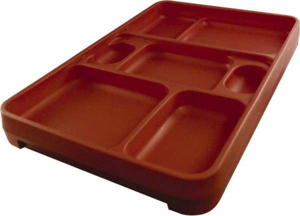 Made in USA - 14-1/4" Long x 9-1/2" Wide x 1-3/4" Deep Tray - Polypropylene - Caliber Tooling