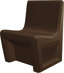 Made in USA - Brown Polyethylene Guest Chair - 24" Wide x 33" High - Caliber Tooling