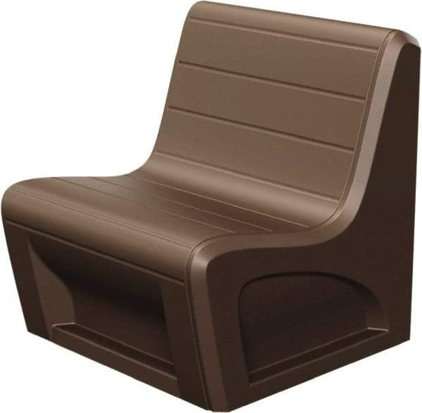 Made in USA - Brown Polyethylene Guest Chair - 31" Wide x 33" High - Caliber Tooling