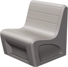 Made in USA - Grey Polyethylene Guest Chair - 31" Wide x 33" High - Caliber Tooling