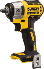 DeWALT - 3/8" Drive 20 Volt Mid-Handle Cordless Impact Wrench & Ratchet - 2,800 RPM, 0 to 3,200 BPM, 150 Ft/Lb Torque, Lithium-Ion Batteries Not Included - Caliber Tooling