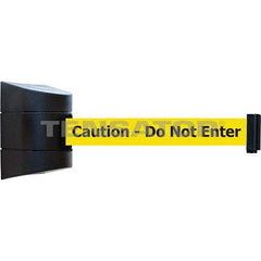 Tensator - 5-1/2" High x 3-1/4" Long x 3-1/4" Wide Magnetic Wall Mount Barrier - Metal, Black Powdercoat Finish, Black, Use with Wall Mount - Caliber Tooling