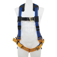 Fall Protection Harnesses: 400 Lb, Single D-Ring Style, Size Medium & Large, For General Industry, Back