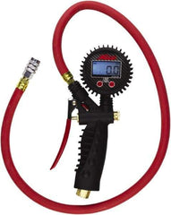 Milton - 0 to 255 psi Digital Kwik Grip Safety Tire Pressure Gauge - AAA Battery, 36' Hose Length - Caliber Tooling