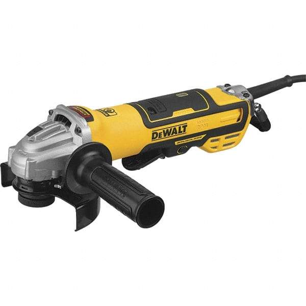 DeWALT - 5" Wheel Diam, 10,500 RPM, Corded Angle & Disc Grinder - 5/8-11 Spindle, 13 Amps - Caliber Tooling