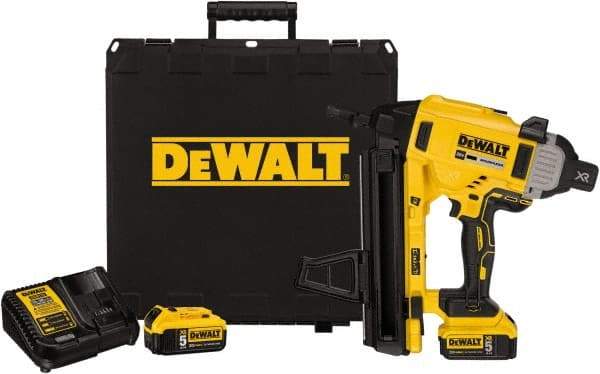 DeWALT - Cordless Concrete Nailer - 0.14 Gauge Nail Diam, 1/2 to 2-1/4" Long Nail, Lithium-Ion Batteries Not Included - Caliber Tooling