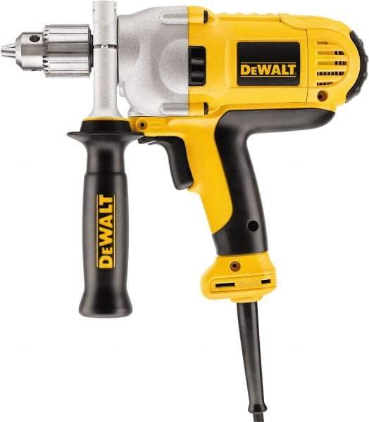 DeWALT - 1/2" Keyed Chuck, 1,250 RPM, Mid-Handle Grip Electric Drill - 10.5 Amps, Reversible - Caliber Tooling