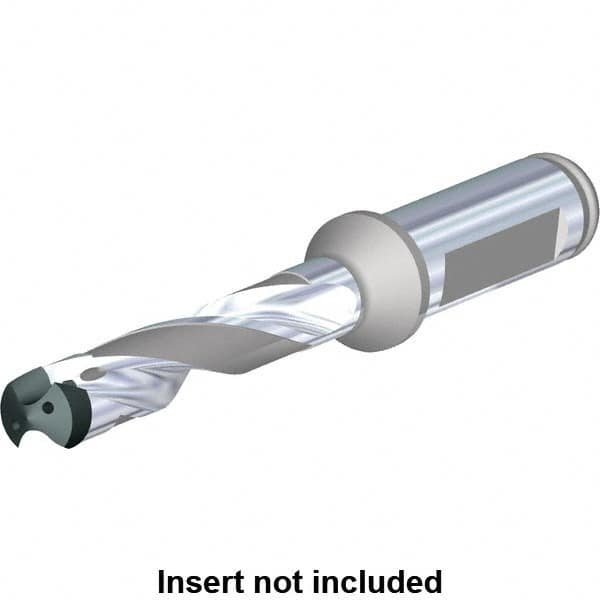 Kennametal - Series KenTIP FS, Head Connection M, 8xD, 16mm Shank Diam, Drill Body - 48mm Drill Body Length to Flange, KTFS Toolholder, 11.5mm Nose Diam, 168mm OAL, 168mm Drill Body Length, 106.9mm Flute Length, Flatted Straight Shank, Through Coolant - Caliber Tooling