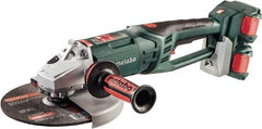 Metabo - 9" Wheel Diam, 6,600 RPM, Cordless Angle & Disc Grinder - 5/8-11 Spindle - Caliber Tooling