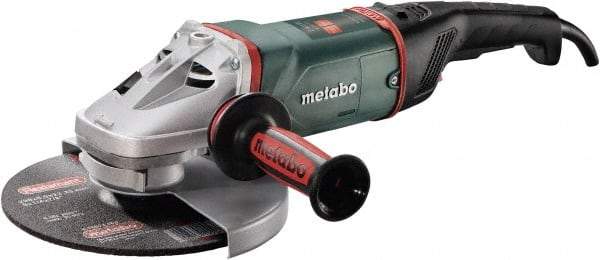 Metabo - 9" Wheel Diam, 6,600 RPM, Corded Angle & Disc Grinder - 5/8-11 Spindle, 15 Amps - Caliber Tooling