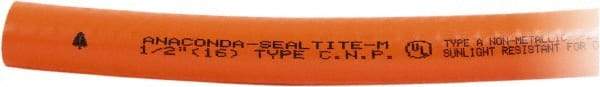 Anaconda Sealtite - 1" Trade Size, 100' Long, Flexible Liquidtight Conduit - PVC, 25.4mm ID, Orange - Caliber Tooling