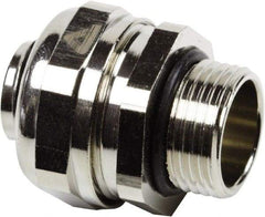 Anaconda Sealtite - 3/8" Trade, 316 Stainless Steel Threaded Straight Liquidtight Conduit Connector - Partially Insulated - Caliber Tooling