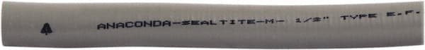 Anaconda Sealtite - 3/8" Trade Size, 250' Long, Flexible Liquidtight Conduit - Galvanized Steel & PVC, 9.525mm ID, Gray - Caliber Tooling