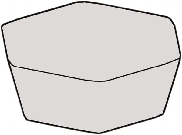 Kennametal - HDHN232 Grade KBK50 CBN Milling Insert - Uncoated, 3/16" Thick, 1/2" Inscribed Circle, 0.032" Corner Radius - Caliber Tooling