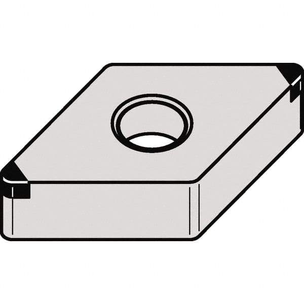 Kennametal - DNGA432 Grade KBH10 CBN Turning Insert - 55° Diamond, 1/2" Inscr Circle, 3/16" Thick, 1/32" Corner Radius - Caliber Tooling