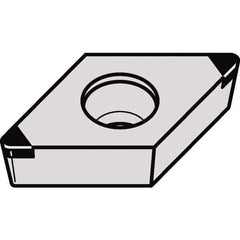 Kennametal - DCGW32.52 MT Grade KBH10 CBN Turning Insert - 55° Diamond, 3/8" Inscr Circle, 5/32" Thick, 1/32" Corner Radius - Caliber Tooling