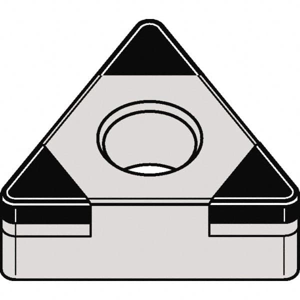 Kennametal - TNGA332 MT Grade KBH10 CBN Turning Insert - 60° Triangle, 3/8" Inscr Circle, 3/16" Thick, 1/32" Corner Radius - Caliber Tooling