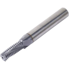 Vargus - M14x2.00 ISO, 11.6mm Cutting Diam, 4 Flute, Solid Carbide Helical Flute Thread Mill - Internal Thread, 29mm LOC, 80mm OAL, 12mm Shank Diam - Caliber Tooling