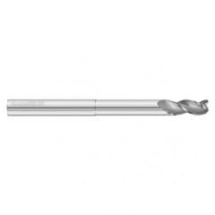 1" Dia. x 7 Overall Length 3-Flute .090 C/R Solid Carbide SE End Mill-Round Shank-Center Cut-Uncoated - Caliber Tooling