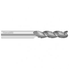 3/4 Dia. x 6 Overall Length 3-Flute .120 C/R Solid Carbide SE End Mill-Round Shank-Center Cut-Uncoated - Caliber Tooling