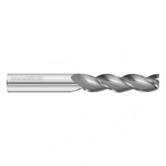 3/4 Dia. x 5 Overall Length 3-Flute Square End Solid Carbide SE End Mill-Round Shank-Center Cut-Uncoated - Caliber Tooling