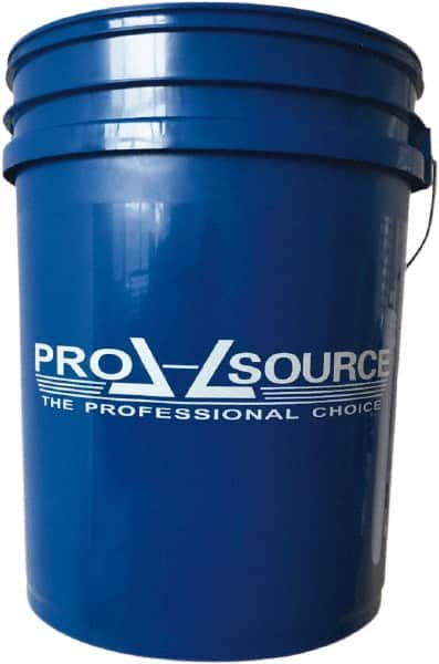 PRO-SOURCE - 5 Gal, 14.5669" High, Polypropylene Round Blue Single Pail - Handle Included, 11-7/16" Top Length x 11-7/16" Top Diam - Caliber Tooling